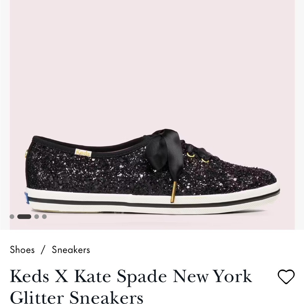Kate Spade Keds (black glitter) sneakers